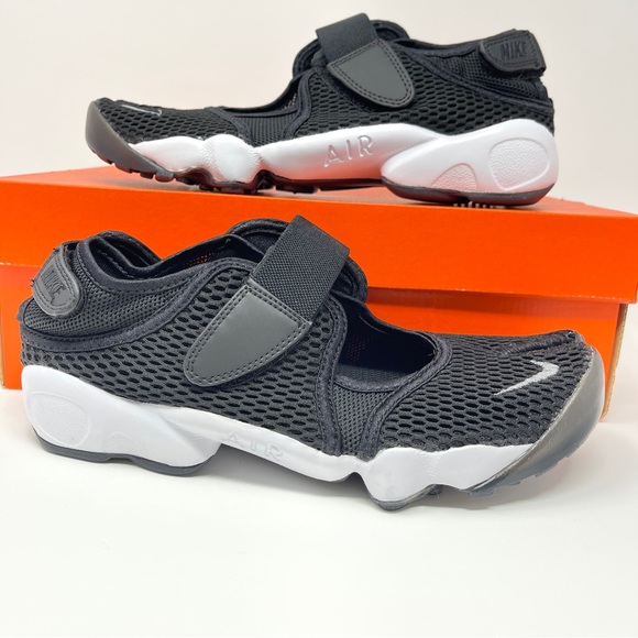 Nike Air Rift BR Breathe Size 6 7 8 9 10 Black Cool Grey White 848386-001 Rare - Picture 2 of 7